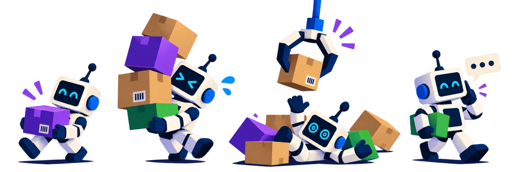 Robots con productos Pulzar